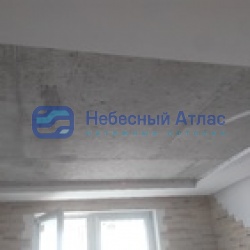 Натяжной потолок в конструкцию из гибсокартона