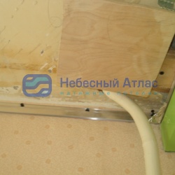 Двухуровневые натяжные потолки на кухне. Красногорск
