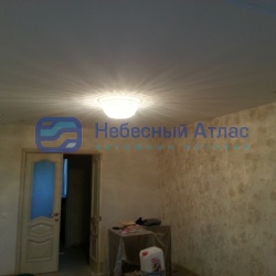 Монтаж тканевых потолков с блестками в мкр. Опалиха Красногорск